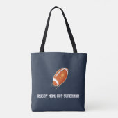 "Rugby Mama, not Supermutter" RUGBY LOVER Tasche (Rückseite)