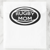 Rugby Mama Ovaler Aufkleber (Tasche)