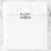Rugby Mama Runder Aufkleber (Tasche)