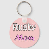 Rugby Mama Schlüsselanhänger (Vorderseite)