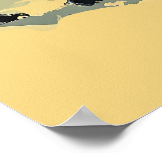 Rugby Maul Art Print Poster (Ecke)