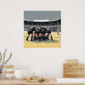 Rugby Maul Art Print Poster (Küche)