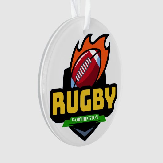 RUGBY Medal Ornament (Vorderseite)