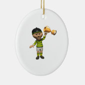 Rugby-Meister Keramikornament (Rechts)