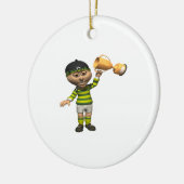 Rugby-Meister Keramikornament (Links)