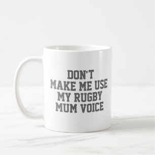 Rugby mum Gift Tasse   Funny Quote Slogan Coach