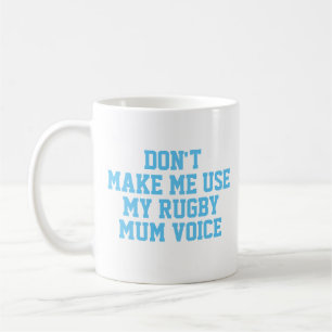 Rugby mum Gift Tasse   Funny Quote Slogan Coach