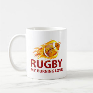Rugby My Burning Liebe Coffee Tasse