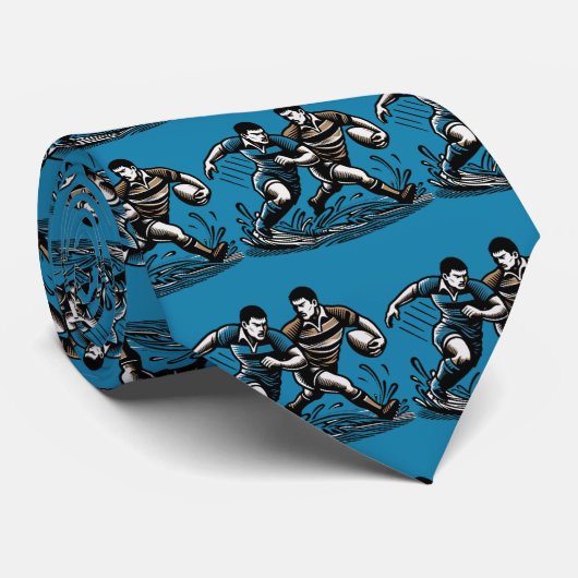 Rugby Neck Tie Krawatte (Gerollt)