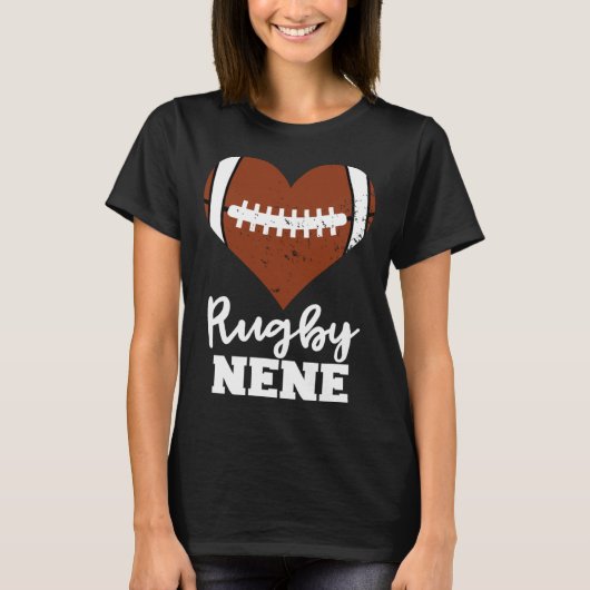 Rugby Nene Heart  Rugby Player Nene T-Shirt (Vorderseite)