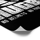 Rugby No Helmet No Pads Just Shirt - Funny Rugby Q Poster (Ecke)