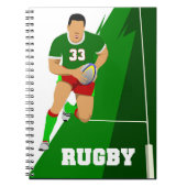 Rugby-Notebooks Notizblock (Vorderseite)