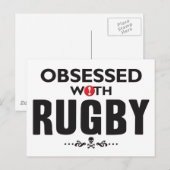 Rugby Obsessed Postkarte (Vorne/Hinten)