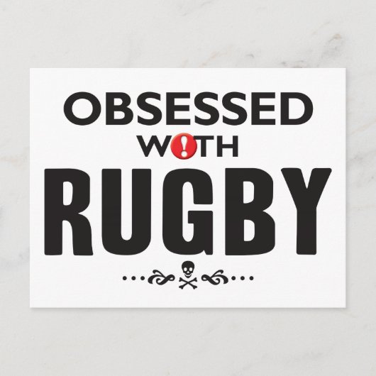 Rugby Obsessed Postkarte (Vorderseite)