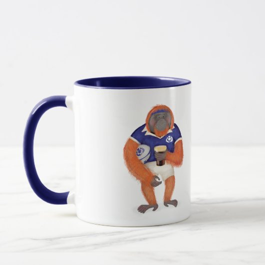 Rugby Orang-Utan Vatertag Tasse (Links)