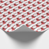 Rugby-Packpapier Geschenkpapier (Ecke)