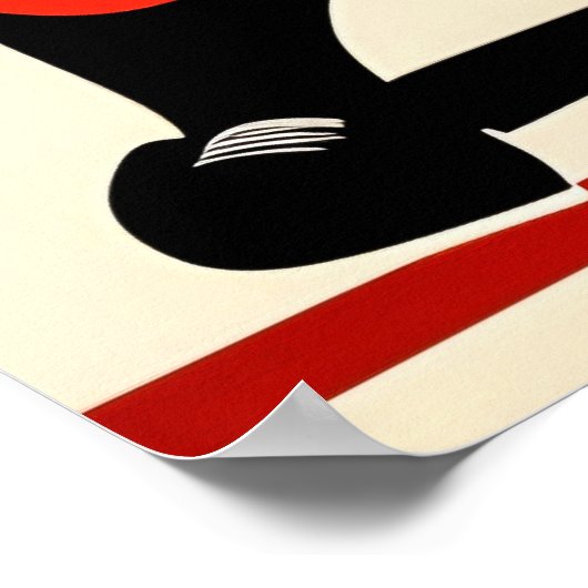 Rugby Player Art Print Poster (Ecke)