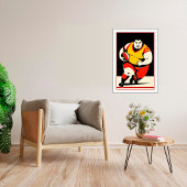 Rugby Player Art Print Poster