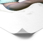 Rugby Player Art Print Poster (Ecke)