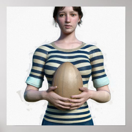 Rugby Player Art Print Poster (Vorne)