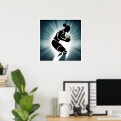 Rugby Player Art Print Poster (Heimbüro)