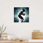 Rugby Player Art Print Poster (Küche)
