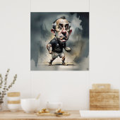 Rugby Player Art Print Poster (Küche)