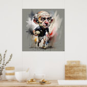 Rugby Player Art Print Poster (Küche)