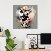 Rugby Player Art Print Poster (Heimbüro)