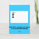 RUGBY PLAYER BIRTHDAY CARD KARTE (Rückseite)