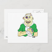 RUGBY PLAYER POSTKARTE (Vorne/Hinten)