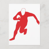 Rugby Player Postkarte (Vorderseite)