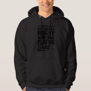 Rugby Player Rugby Ball Das ist mein Rugby-Spiel Hoodie