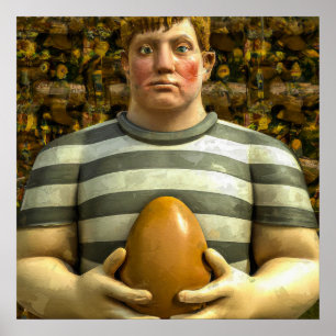 Rugby Player - Rugby-Malerei Poster