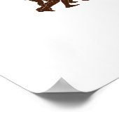 Rugby-Player-Rumpfstruktur Poster (Ecke)