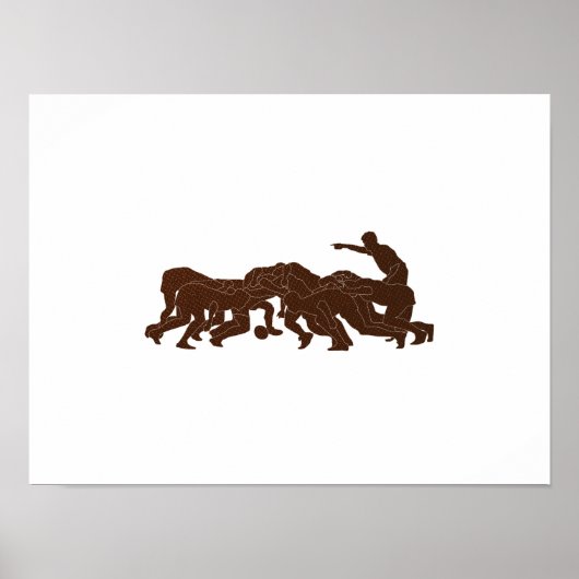 Rugby-Player-Rumpfstruktur Poster (Vorne)