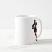 Rugby Player-Tasse Kaffeetasse (VorderseiteRechts)