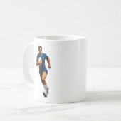 Rugby Player-Tasse Kaffeetasse (Vorderseite Links)