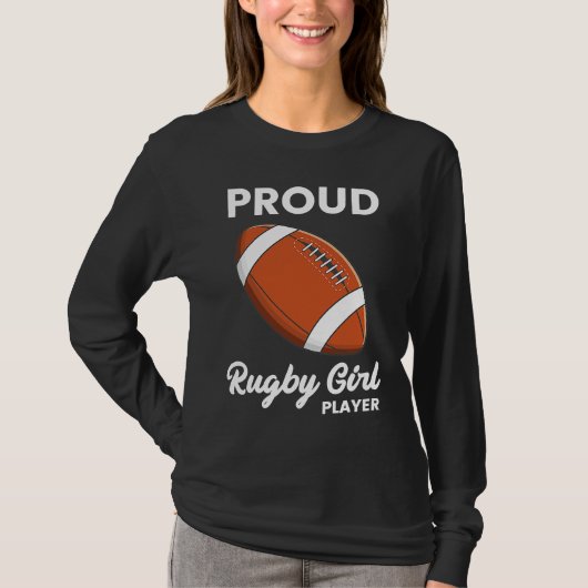Rugby Player Typography  Coach Sports  Graphic T-Shirt (Vorderseite)