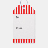 Rugby Player Weihnachtsmarken Geschenkanhänger (Rückseite)