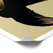 Rugby Player Zeichnend - Art Print Poster (Ecke)