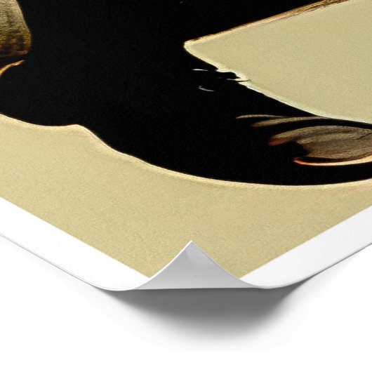 Rugby Player Zeichnend - Art Print Poster (Ecke)