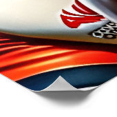 Rugby Players Art Poster (Ecke)