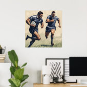 Rugby Players Kunstdruckerei Poster (Heimbüro)