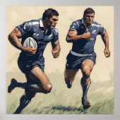 Rugby Players Kunstdruckerei Poster (Vorne)