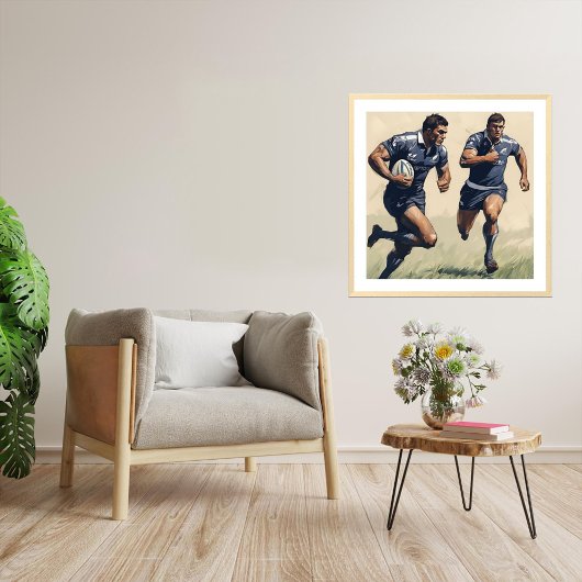 Rugby Players Kunstdruckerei Poster