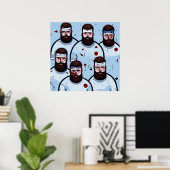 Rugby Players - Leinwand Art Print Poster (Heimbüro)