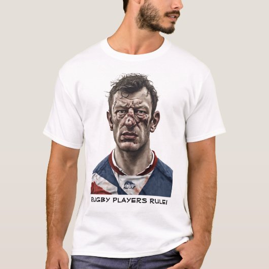 Rugby Players Rule T - Shirt (Vorderseite)