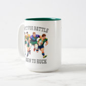 Rugby Players Zwei-Tone-Tasse Zweifarbige Tasse (Vorderseite Links)