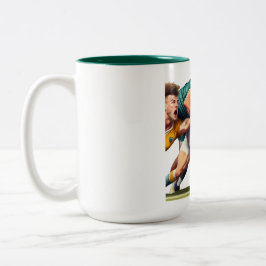 Rugby Players Zwei-Tone-Tasse Zweifarbige Tasse